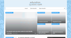 Desktop Screenshot of blogue.educationquebec.com