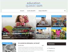 Tablet Screenshot of blogue.educationquebec.com